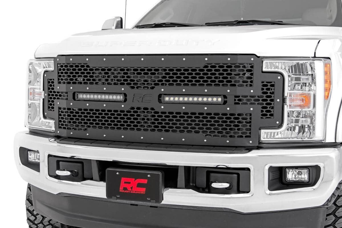 Ford F-350 Super Duty Mesh Grille - Rough Country - 12